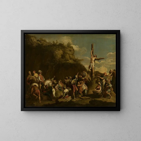 Ukrzyżowania Polikleta - Salvator Rosa — oprawiony obraz na ścianie