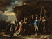 Scena z historii greckiej: niemy syn króla Kryzyusa powstrzymuje Persów przed zabiciem swojego ojca - Salvator Rosa — widok dzieła