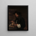 Autoportret - Salvator Rosa — oprawiony obraz na ścianie