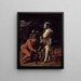 Żołnierze grający - Salvator Rosa — oprawiony obraz na ścianie