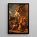 L'Ange opuszczający dom Tobiego - Salvator Rosa — oprawiony obraz na ścianie