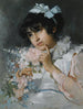 La jeune coquette - Salvatore Postiglione — widok dzieła