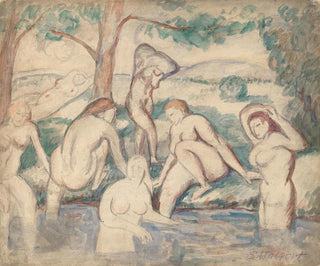 Baigneurs - Samuel Halpert — widok dzieła