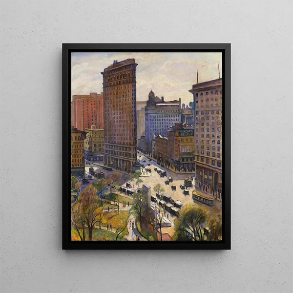 Le Flatiron Building - Samuel Halpert — oprawiony obraz na ścianie