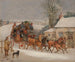 Le carrosse de la Royal Mail de Londres dans la neige - Samuel Henry Alken — widok dzieła