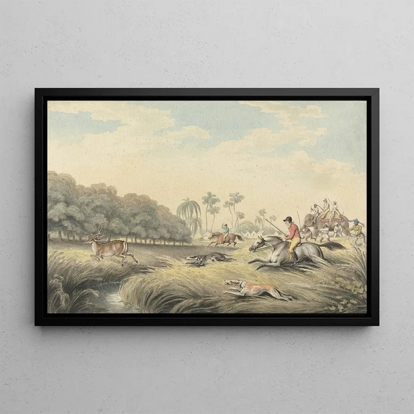 Samuel Howitt - Hunting a HogDeer.webp