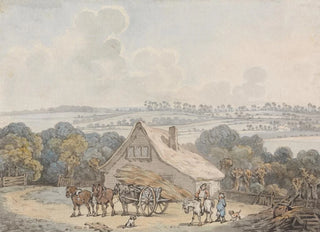Samuel Howitt - Landscape with Hay Cart before a Cottage.webp