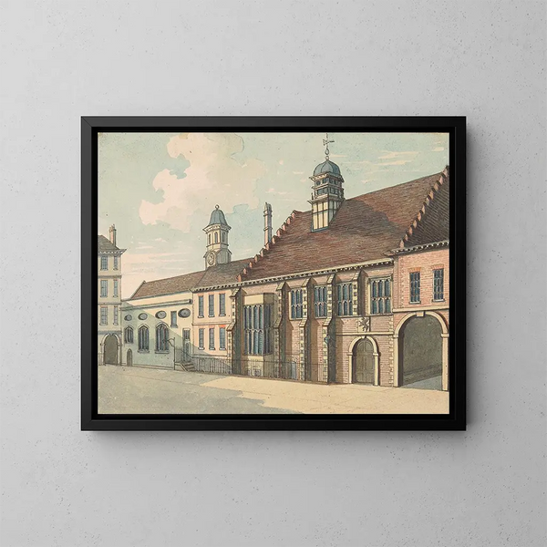 Gray's Inn - Samuel Ireland — oprawiony obraz na ścianie