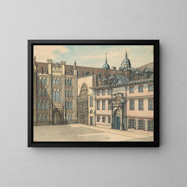 Hôtel de ville - Samuel Ireland — oprawiony obraz na ścianie