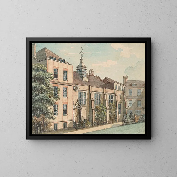Staple Inn - Samuel Ireland — oprawiony obraz na ścianie