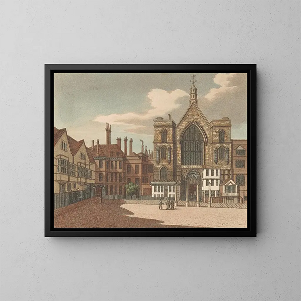 Hall de Westminster - Samuel Ireland — oprawiony obraz na ścianie
