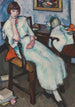 Młoda dziewczyna w białym - Samuel John Peploe — widok dzieła