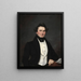 Portret mężczyzny - Samuel Lovett Waldo — oprawiony obraz na ścianie