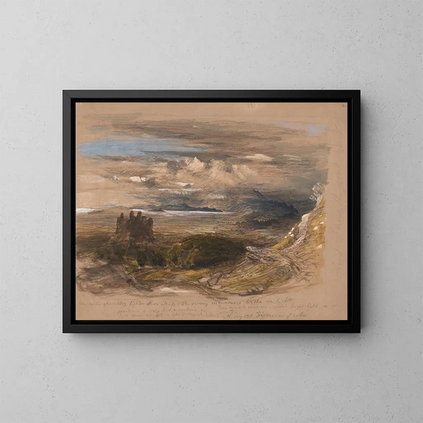 Château de Harlech - Samuel Palmer — oprawiony obraz na ścianie