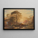 Sir Guyon z asystentem palmera, kuszony przez Phaedrię, by wylądować na zaczarowanych wyspach - Samuel Palmer — oprawiony obraz na ścianie