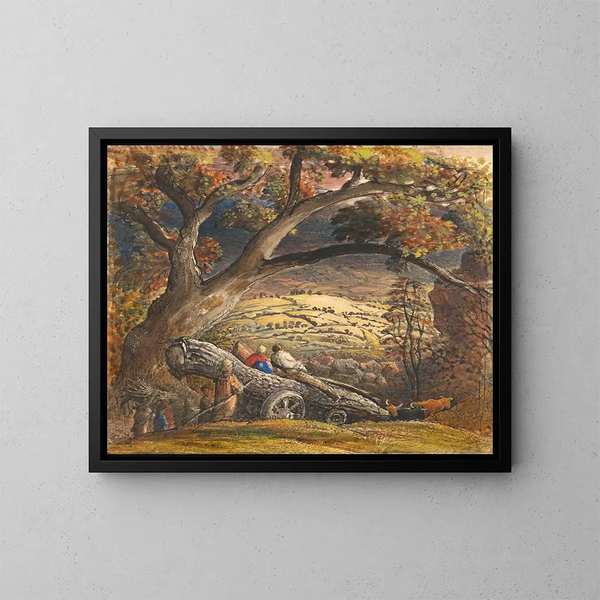 Le chariot de bois - Samuel Palmer — oprawiony obraz na ścianie