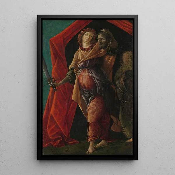 Judith z głową Holofernesa - Sandro Botticelli — oprawiony obraz na ścianie
