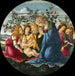La Madone adorująca Dzieciątko z pięcioma aniołami - Sandro Botticelli — widok dzieła