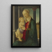 La Vierge à l'Enfant - Sandro Botticelli — oprawiony obraz na ścianie
