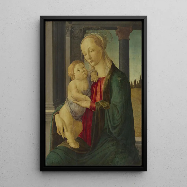La Vierge à l'Enfant - Sandro Botticelli — oprawiony obraz na ścianie