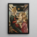 La Vierge à l'Enfant avec des anges - Sandro Botticelli — oprawiony obraz na ścianie