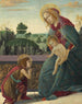 La Vierge à l'Enfant avec le jeune saint Jean-Baptiste - Sandro Botticelli — widok dzieła
