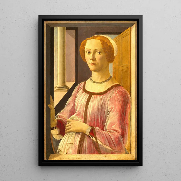 Portret Smeraldy Bandinelli - Sandro Botticelli — oprawiony obraz na ścianie