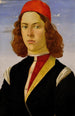 Portret młodego mężczyzny - Sandro Botticelli — widok dzieła