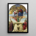 Le Couronnement de la Vierge - Sandro Botticelli — oprawiony obraz na ścianie
