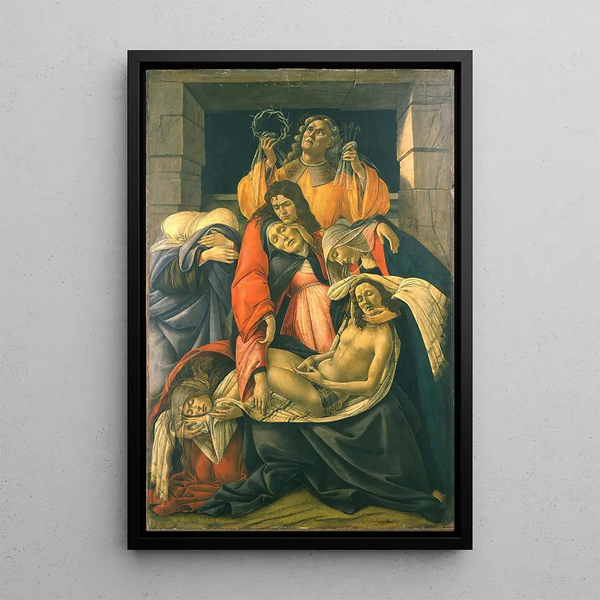 La Lamentation sur le Christ mort - Sandro Botticelli — oprawiony obraz na ścianie