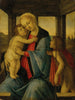 La Vierge à l'Enfant avec le petit saint Jean-Baptiste - Sandro Botticelli — widok dzieła