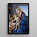 La Vierge à l'Enfant, La Madone du livre - Sandro Botticelli — oprawiony obraz na ścianie