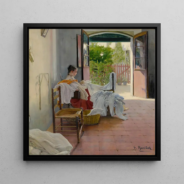 Obraz La couturière Sitges - Santiago Rusiol | Druk artystyczny