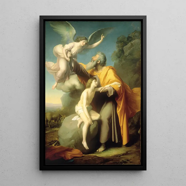 Le Sacrifice d'Isaac - Santiago Rebull — oprawiony obraz na ścianie
