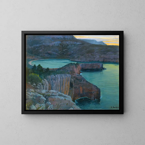 Cala Grisa - Santiago Rusiñol — oprawiony obraz na ścianie