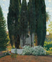La Fontaine des Cyprès - Santiago Rusiñol — widok dzieła