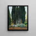 La Fontaine des Cyprès - Santiago Rusiñol — oprawiony obraz na ścianie