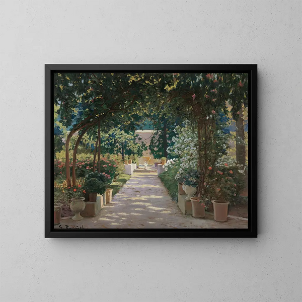 Pati de Jtiva - Santiago Rusiñol — oprawiony obraz na ścianie