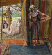 Sarah słucha i śmieje się - James Tissot — widok dzieła