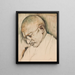 Gandhi - Sarkis Katchadourian — oprawiony obraz na ścianie