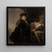 Mądrego w swoim gabinecie - Rembrandt van Rijn — oprawiony obraz na ścianie