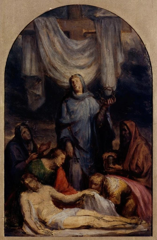Zmartwychwstanie Chrystusa - Sébastien Melchior Cornu — oprawiony obraz na ścianie