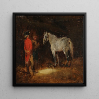 Scène d'écurie Titre écurie - Eugène Lami