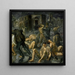 Scena zniszczenia Messyny - Max Beckmann — oprawiony obraz na ścianie