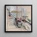 Scena portowa - John Henry Twachtman — oprawiony obraz na ścianie