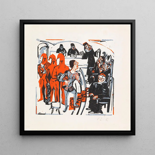 Scène de tribunal de la Sainte Jeanne de Shaw - Ernst Ludwig Kirchner