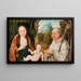 La Vierge à l'Enfant avec saint Bernard de Clairvaux - Szkoła Brugii — oprawiony obraz na ścianie