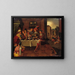 Le riche et Lazare - Szkoła Frans Francken I — oprawiony obraz na ścianie