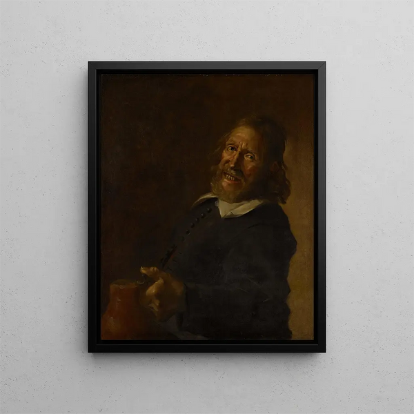 Le Rieur - Szkoła Frans Hals — oprawiony obraz na ścianie