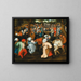 La Danse de la Mariée - Szkoła Pieter Brueghel II — oprawiony obraz na ścianie